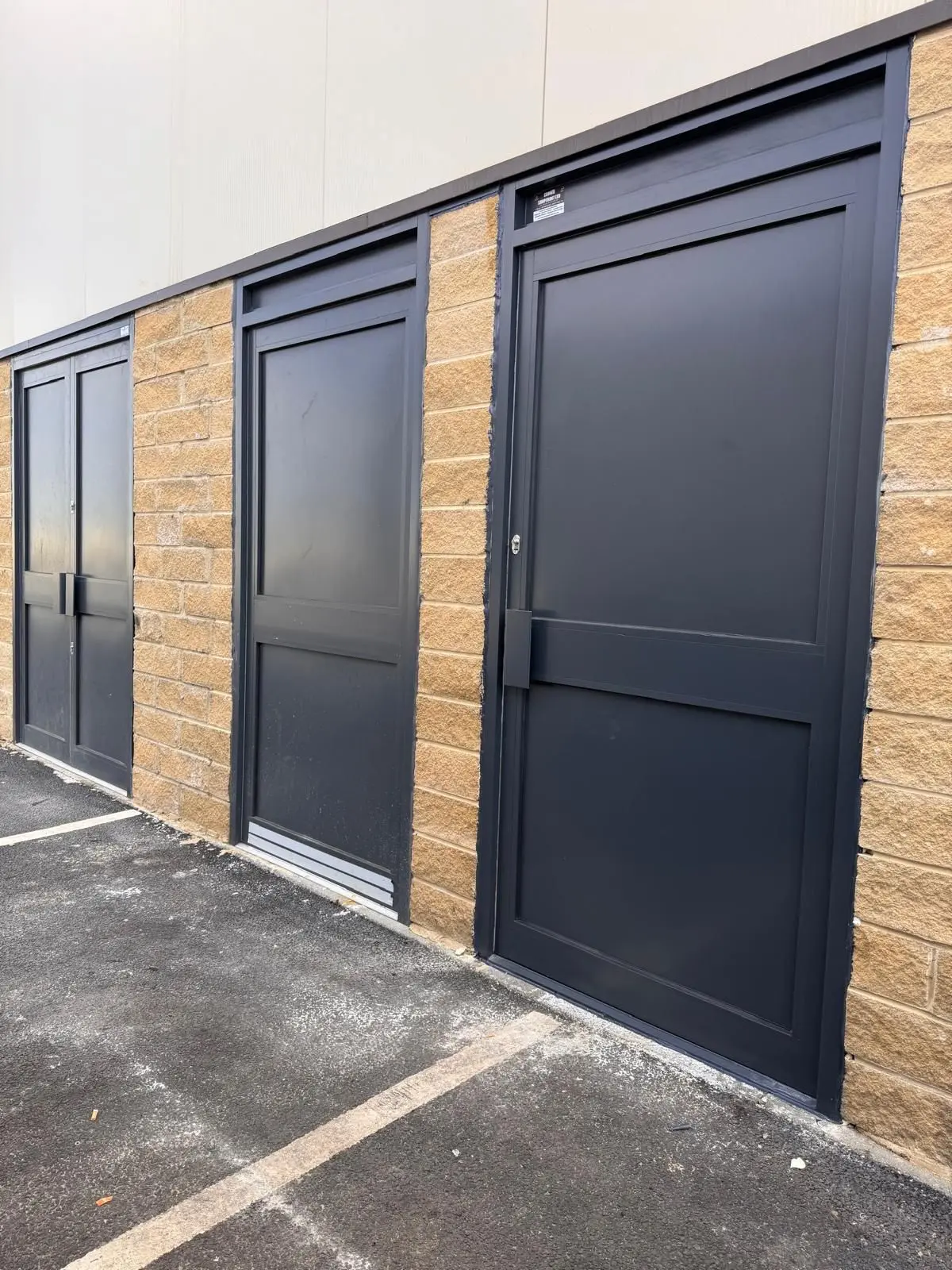 Completed security door installation